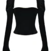 Noa Black Velvet Corset Noa Black Velvet Corset