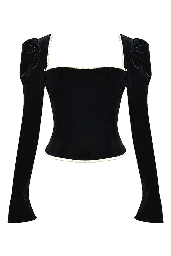 Noa Black Velvet Corset Noa Black Velvet Corset