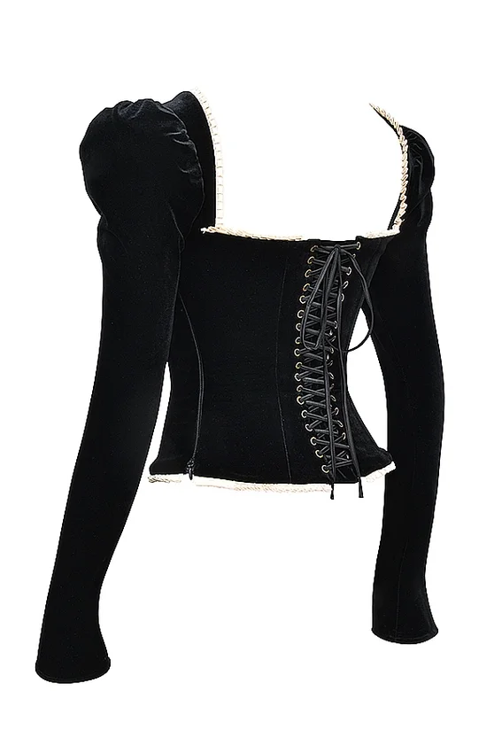Noa Black Velvet Corset Noa Black Velvet Corset