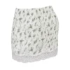 Noemie Garden Print Lace Trim Mini Skirt Noemie Garden Print Lace Trim Mini Skirt