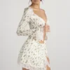 Noemie Garden Print Lace Trim Mini Skirt Noemie Garden Print Lace Trim Mini Skirt