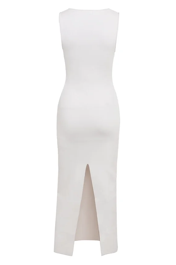 Noli White Sleeveless Maxi Dress Noli White Sleeveless Maxi Dress