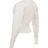 Noor Off White Knitted Cardigan
