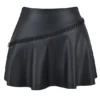 Nova Black Vegan Leather Mini Skirt Nova Black Vegan Leather Mini Skirt