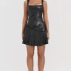 Nova Black Vegan Leather Mini Skirt Nova Black Vegan Leather Mini Skirt