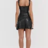 Nova Black Vegan Leather Mini Skirt Nova Black Vegan Leather Mini Skirt