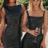 Nova Black Vegan Leather Mini Skirt Nova Black Vegan Leather Mini Skirt