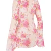Oceana Floral Print Beach Cover Up