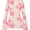 Oceana Floral Print Beach Cover Up