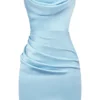 Odelle Ocean Blue Strapless Mini Dress Odelle Ocean Blue Strapless Mini Dress