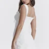 Odessa White Embroidered Mini Dress Odessa White Embroidered Mini Dress