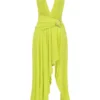 Olessia Acid Lime Backless Halter Maxi Dress Olessia Acid Lime Backless Halter Maxi Dress