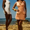 Olympia Sorbet Plunge Mini Dress Olympia Sorbet Plunge Mini Dress
