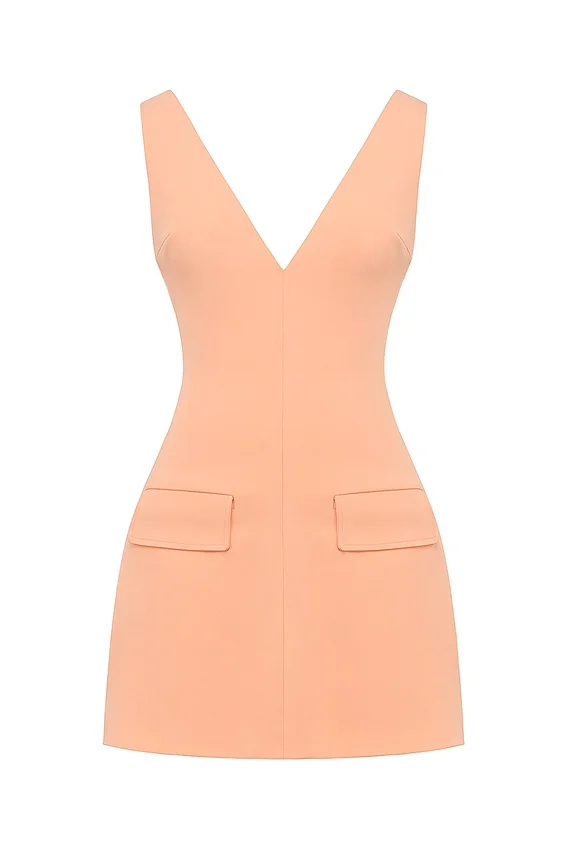 Olympia Sorbet Plunge Mini Dress Olympia Sorbet Plunge Mini Dress