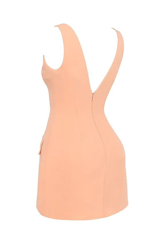 Olympia Sorbet Plunge Mini Dress Olympia Sorbet Plunge Mini Dress
