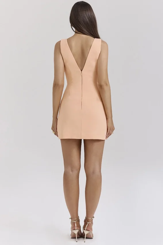 Olympia Sorbet Plunge Mini Dress Olympia Sorbet Plunge Mini Dress