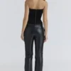 Omari Black Velvet Sculpting Strapless Corset Top Omari Black Velvet Sculpting Strapless Corset Top