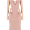 Ophelia Blush Cutout Midi Dress Ophelia Blush Cutout Midi Dress