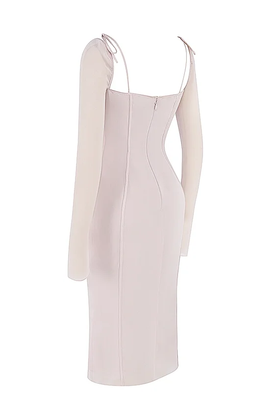 Ophelia Crystal Cutout Midi Dress Ophelia Crystal Cutout Midi Dress