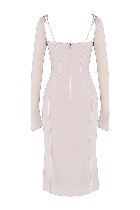 Ophelia Crystal Cutout Midi Dress Ophelia Crystal Cutout Midi Dress