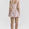 Ophelia Pink Ribbon Print Dress with Bloomers Ophelia Pink Ribbon Print Dress with Bloomers