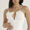 Orla White Chiffon Strappy Corset Orla White Chiffon Strappy Corset