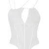 Orla White Chiffon Strappy Corset Orla White Chiffon Strappy Corset