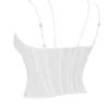 Orla White Chiffon Strappy Corset Orla White Chiffon Strappy Corset