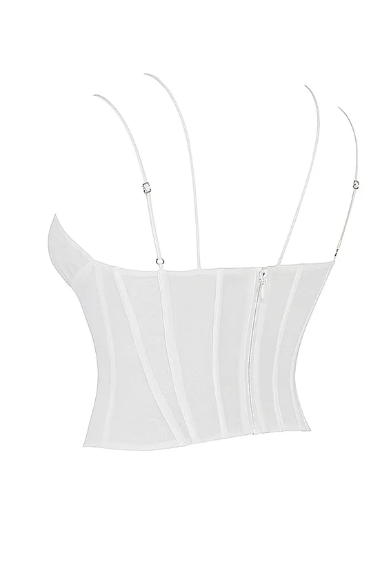Orla White Chiffon Strappy Corset Orla White Chiffon Strappy Corset