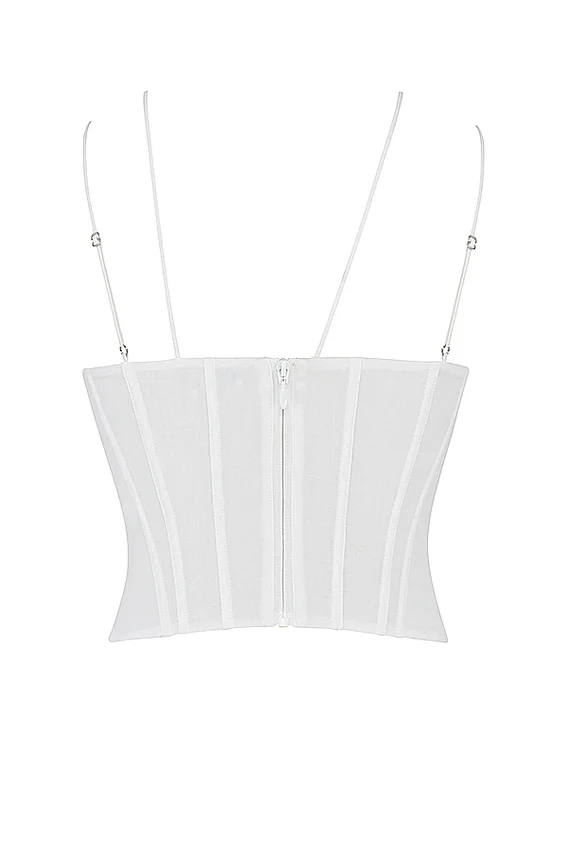 Orla White Chiffon Strappy Corset Orla White Chiffon Strappy Corset