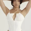 Orla White Chiffon Strappy Corset Orla White Chiffon Strappy Corset