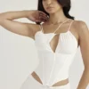 Orla White Chiffon Strappy Corset Orla White Chiffon Strappy Corset
