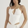 Orla White Chiffon Strappy Corset Orla White Chiffon Strappy Corset