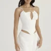 Orla White Chiffon Strappy Corset Orla White Chiffon Strappy Corset