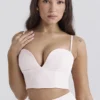 Pabla Ballerina Pink Cropped Bralette Top Pabla Ballerina Pink Cropped Bralette Top