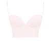 Pabla Ballerina Pink Cropped Bralette Top Pabla Ballerina Pink Cropped Bralette Top