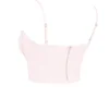 Pabla Ballerina Pink Cropped Bralette Top Pabla Ballerina Pink Cropped Bralette Top