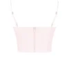 Pabla Ballerina Pink Cropped Bralette Top Pabla Ballerina Pink Cropped Bralette Top