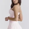 Pabla Ballerina Pink Cropped Bralette Top Pabla Ballerina Pink Cropped Bralette Top