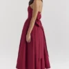 Pandora Berry Strapless Detachable Bow Midi Dress Pandora Berry Strapless Detachable Bow Midi Dress