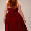 Pandora Berry Strapless Detachable Bow Midi Dress Pandora Berry Strapless Detachable Bow Midi Dress