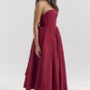 Pandora Berry Strapless Detachable Bow Midi Dress Pandora Berry Strapless Detachable Bow Midi Dress
