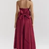 Pandora Berry Strapless Detachable Bow Midi Dress Pandora Berry Strapless Detachable Bow Midi Dress