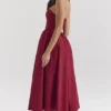 Pandora Berry Strapless Detachable Bow Midi Dress Pandora Berry Strapless Detachable Bow Midi Dress