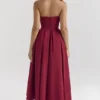 Pandora Berry Strapless Detachable Bow Midi Dress Pandora Berry Strapless Detachable Bow Midi Dress
