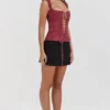 Parisa Merlot Floral Corset Parisa Merlot Floral Corset