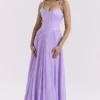 Pascha Orchid Butterfly Corset Maxi Dress Pascha Orchid Butterfly Corset Maxi Dress