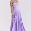 Pascha Orchid Butterfly Corset Maxi Dress Pascha Orchid Butterfly Corset Maxi Dress
