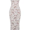 Pearl White Floral Embroidered Maxi Dress Pearl White Floral Embroidered Maxi Dress