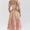 Penelope Peach Poppy Print Puff Sleeve Midi Sundress Penelope Peach Poppy Print Puff Sleeve Midi Sundress